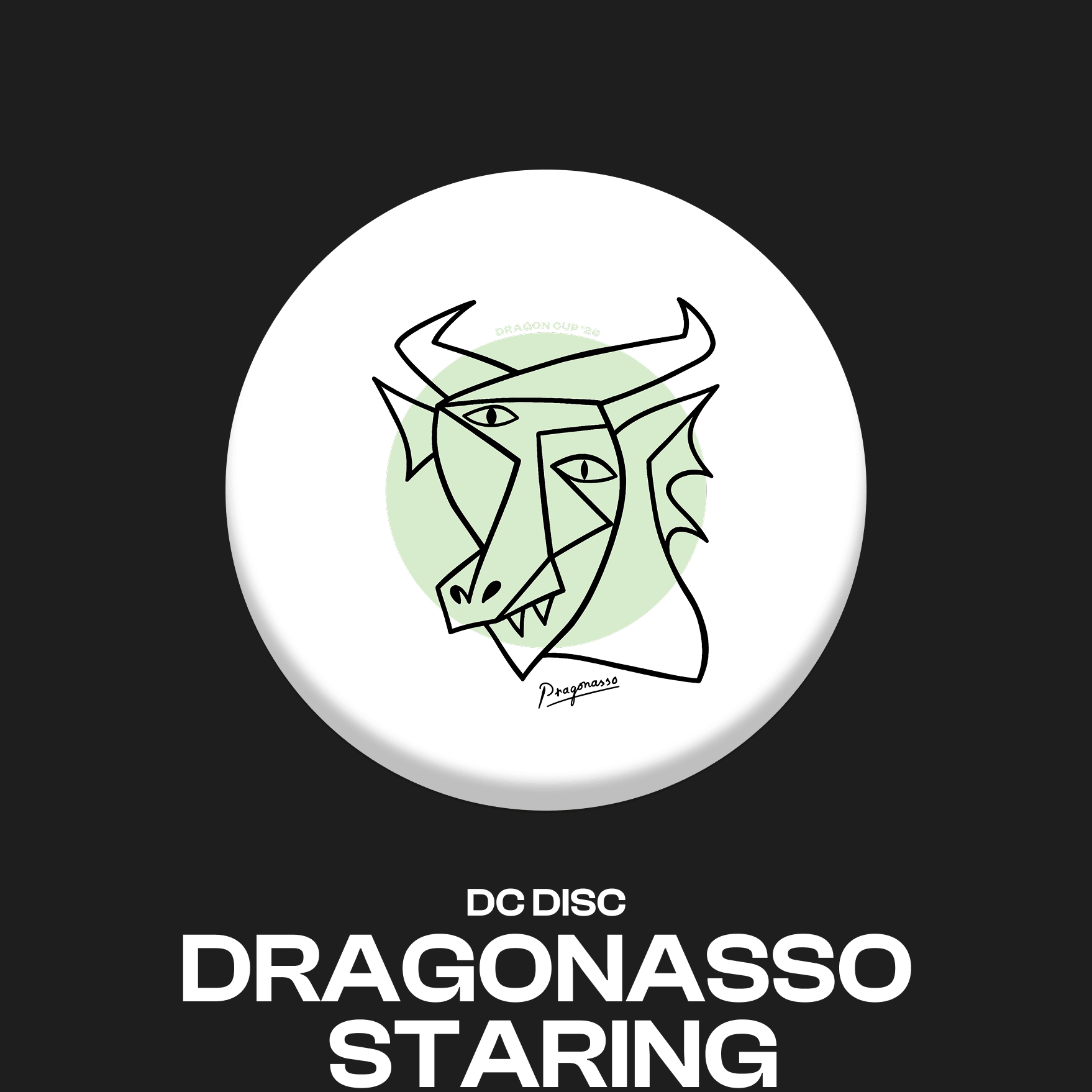 Dysk Dragon Cup 2026 — wzór Dragonasso Staring